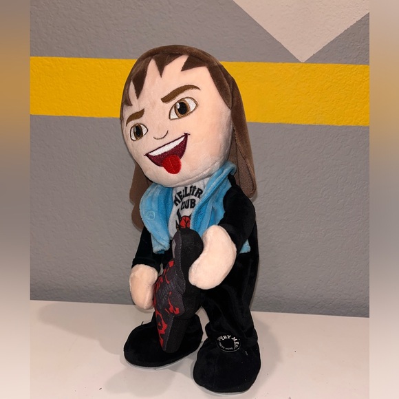 Netflix Stranger Things Eddie Munson Animated Plush Guitar Rocker - Picture 3 of 6